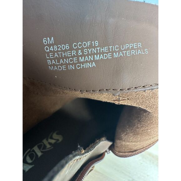 Korks Kork-Ease Belaya Cognac Brown Leather Lace Up Ankle Booties Size 6 - Picture 3 of 7